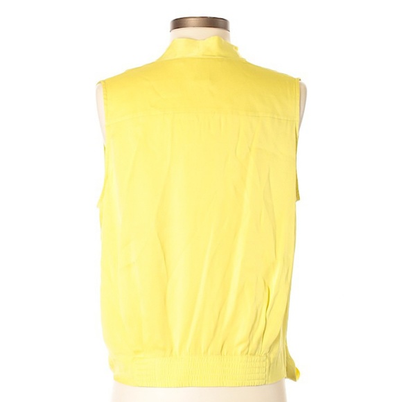 Diane von Furstenberg Yellow Silk Top - Picture 2 of 2